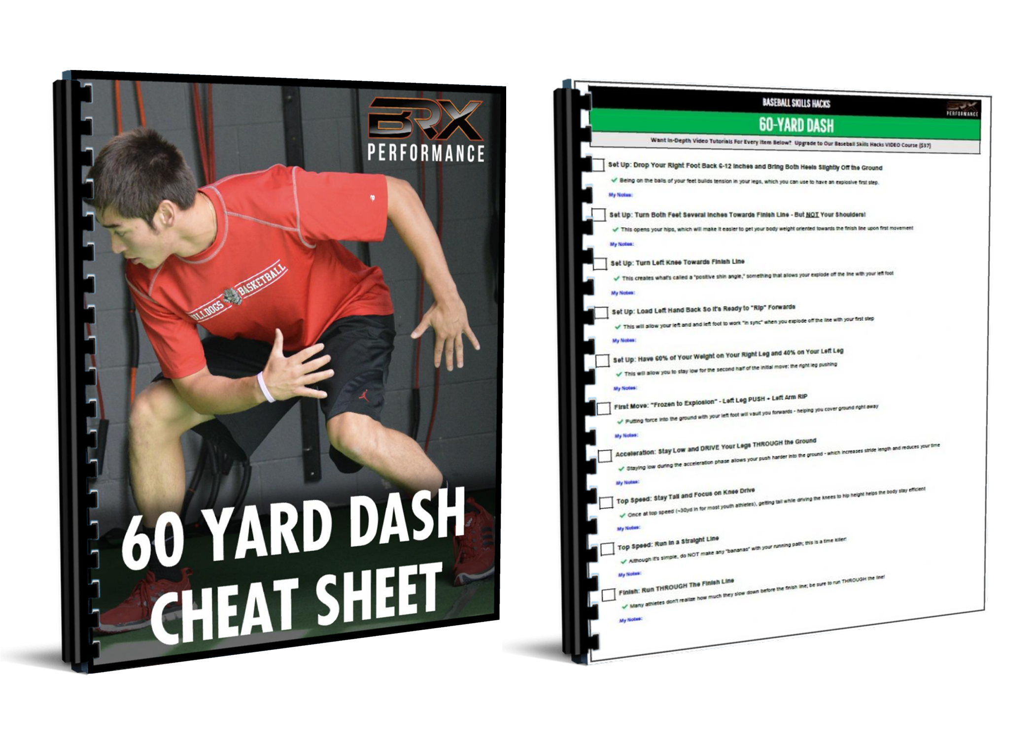 60 Yard Dash Cheat Sheet